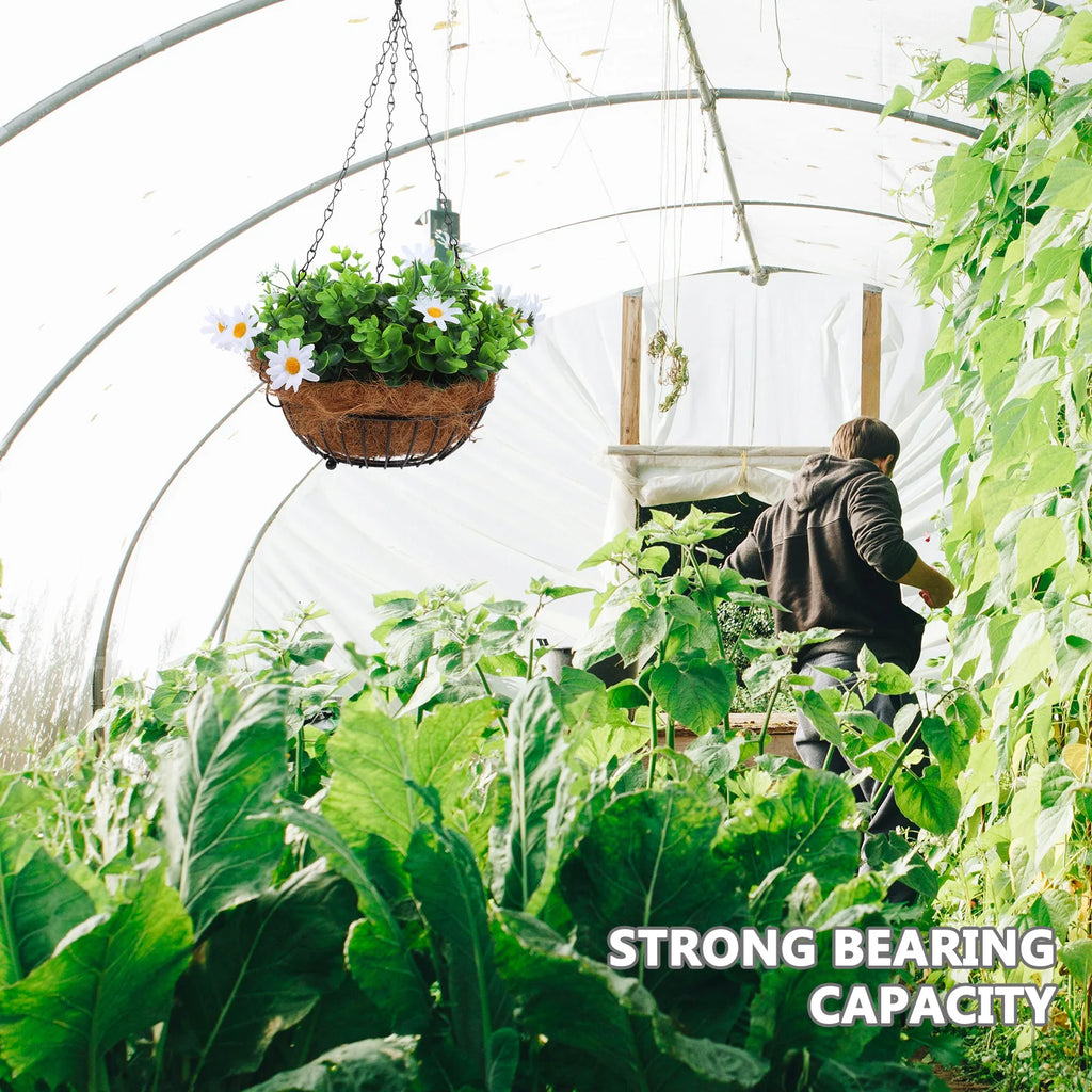 1pcs Hanging Basket Chain Heavy Duty Iron Flower Pot Hanger For Garden Planters Bird Feeders Lanterns Outdoor Decor Hardware