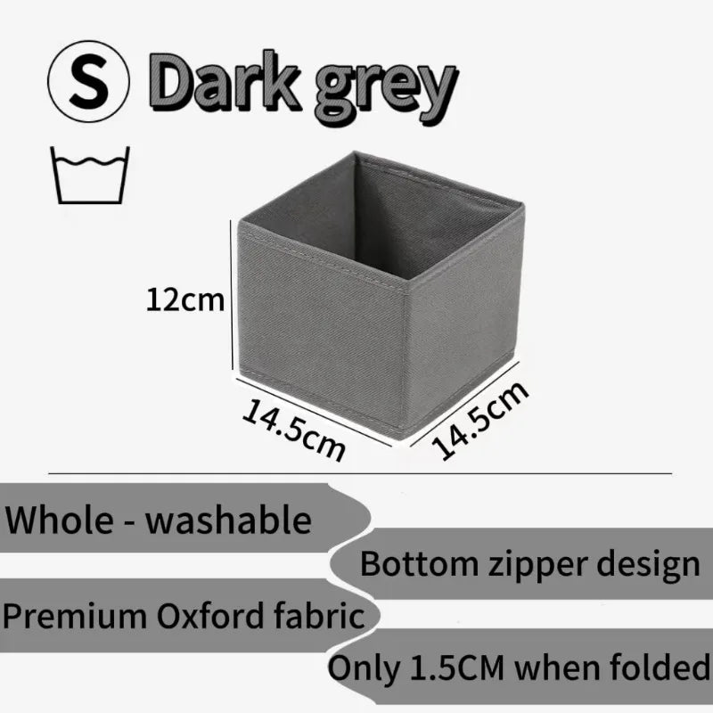 Drawer Organizers Foldable Clothes Dresser Organizer Bins Fabric Closet and Storage Drawer Dividers for Clothing Socks Belts