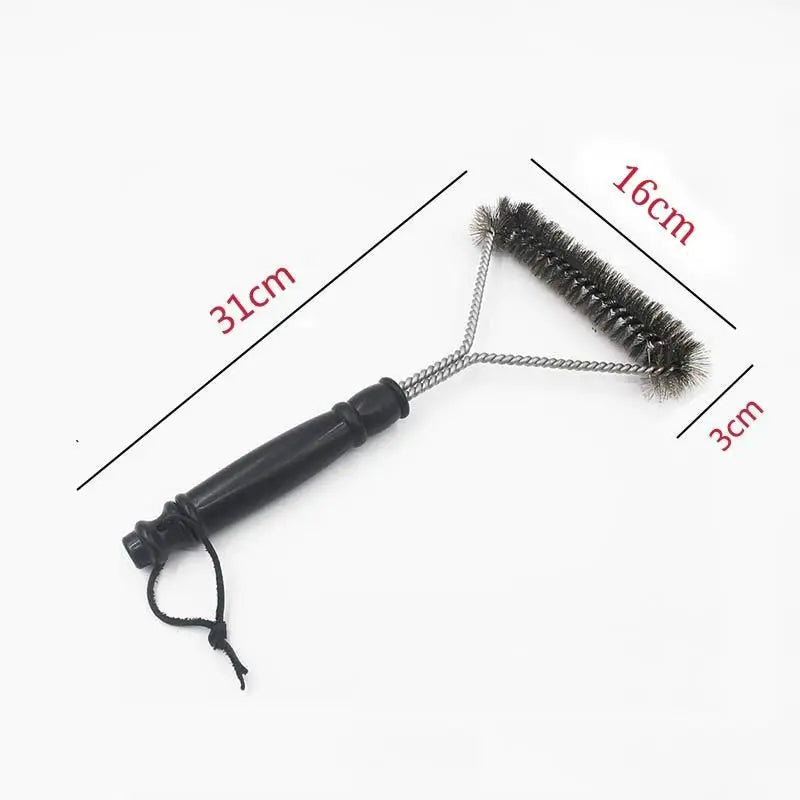 Barbecue Grill BBQ Brush Clean Tool Grill Accessories Stainless Steel Bristles Non-stick Cleaning Brushes Barbecue Accessories