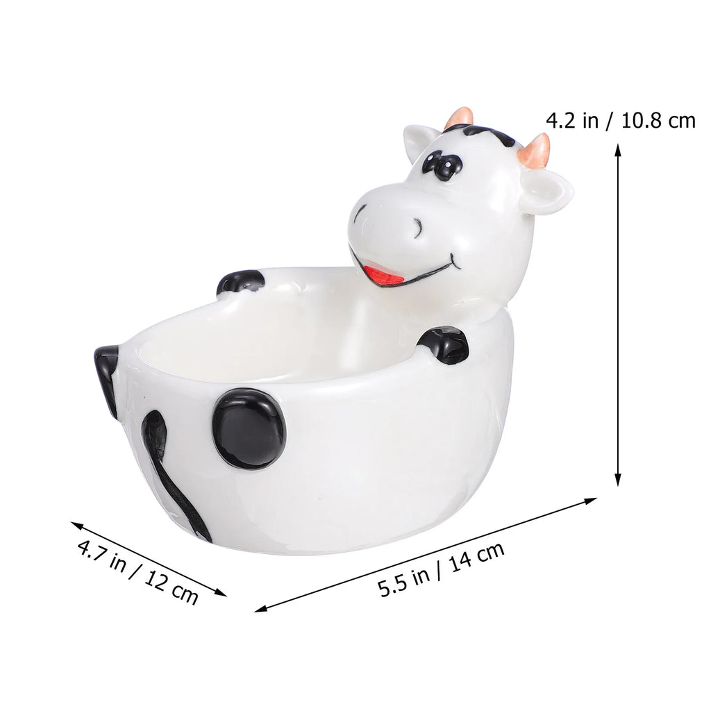 1Pcs Ceramic Bowl Cartoon Animal Shape for Dessert Breakfast Cold Hot Dishes Food Container Practical Home Tableware