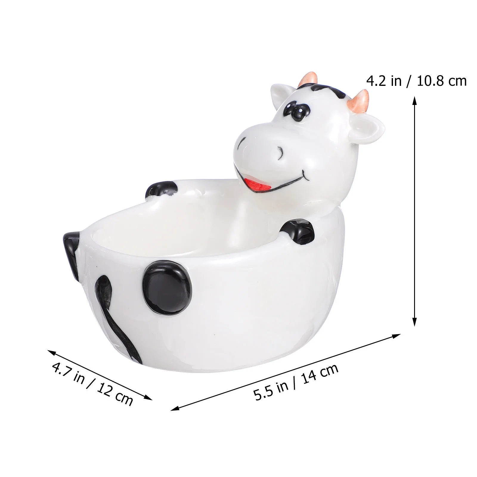 1Pcs Ceramic Bowl Cartoon Animal Shape for Dessert Breakfast Cold Hot Dishes Food Container Practical Home Tableware