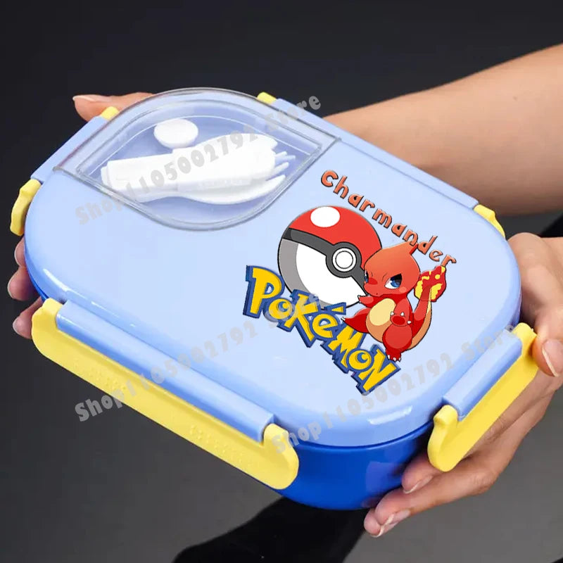 Pikachu Pokemons Girl Boy Cartoon Lunch Boxs Student Charmander Portable Bento Case Insulated Lunch Box Kids Birthday Cute Gift