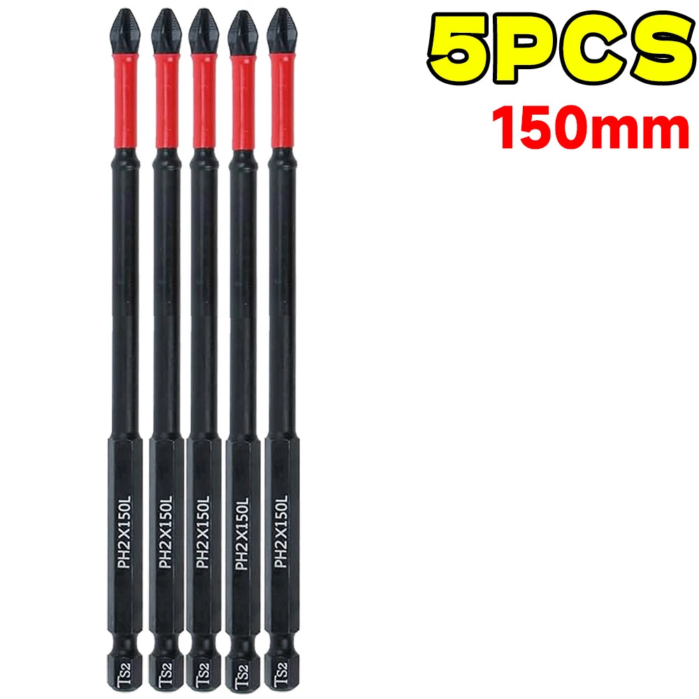 Powerful Magnetic Phillips Screwdriver Set Alloy Steel Anti-skid Electric Screwdriver Bits Impact Drill Bits Car Handheld Tools