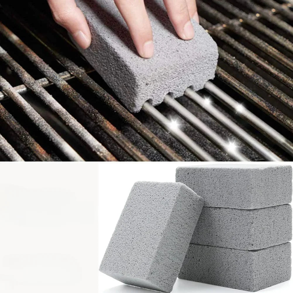 1-20PCS BBQ Grill Cleaning Bricks BBQ Heat Resistant Cleaning Pumice Brush Powerful Stain Remover Cleaning Tools BBQ Tools