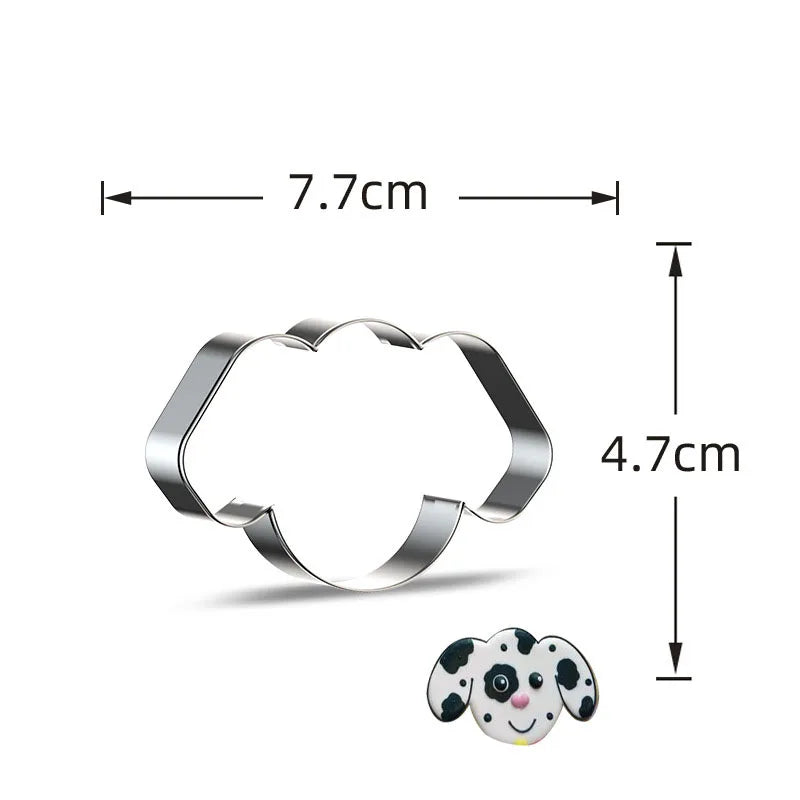 Biscuit Cookie Cutter Embosser Mold Dog For Cake Chocolate Decorating Tools Pastry And Bakery Baking kitchen Accessories Fondant