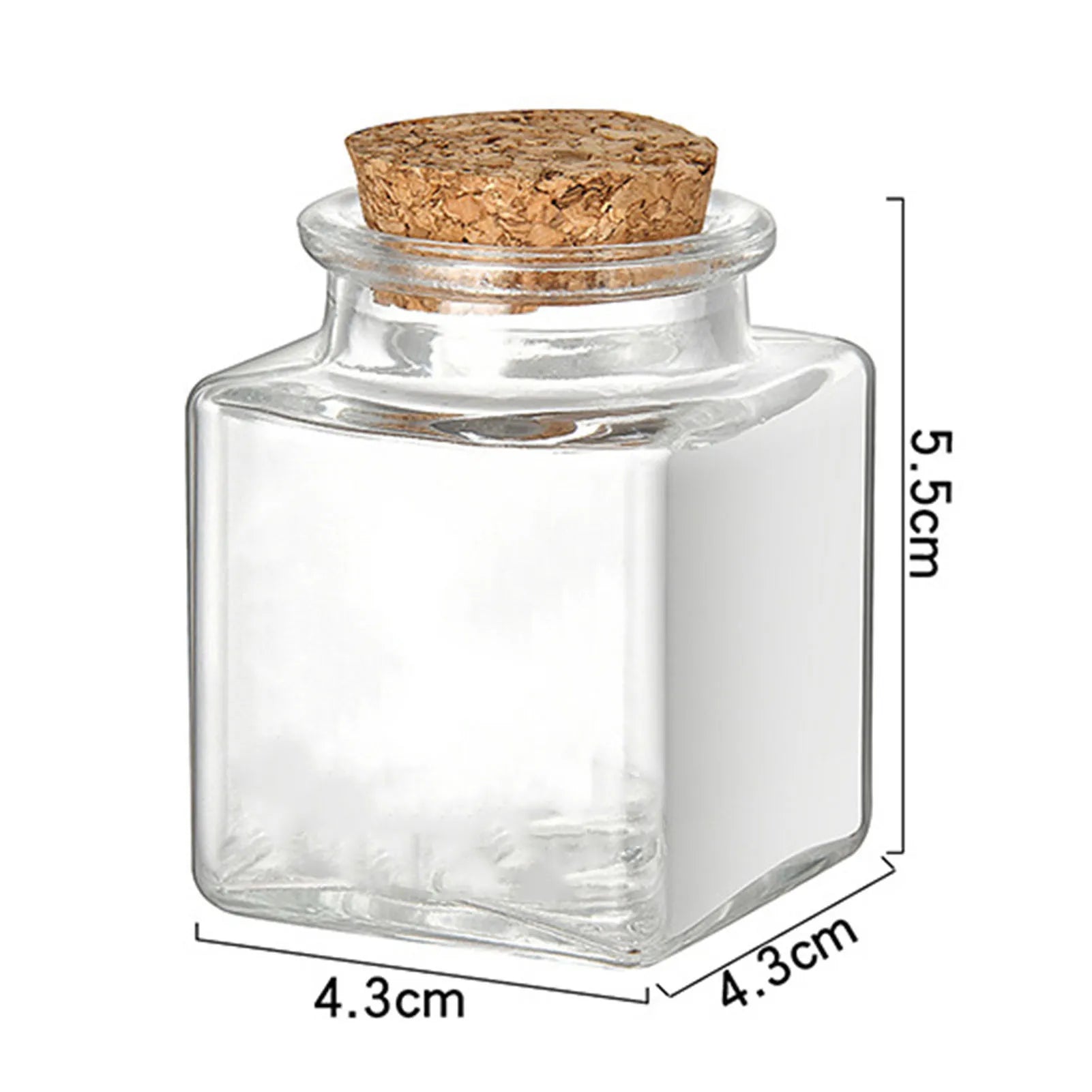 1/5/10Pcs Glass Storage Jars Kitchen Pantry Organizer with Airtight Lid Spices Sugar Coffee Tea Bottle Dry Food Containers