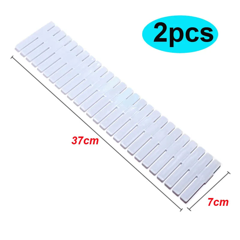 2PCS Grid Drawer Adjustable Separator Divider Cabinet Household Socks Underwear Organize Necessities Storage Organizer Tools