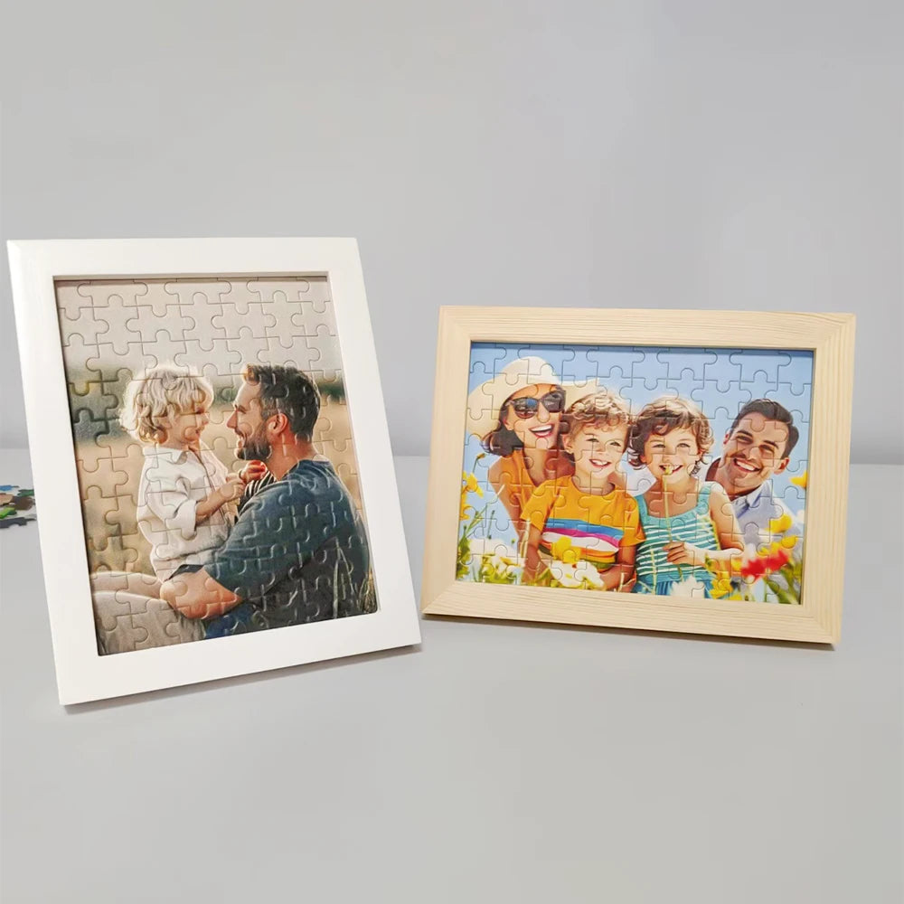 1 pc Custom Puzzle,with Frame or Only puzzles,Upload Your Image for Unique Home Wall Art,Wedding Anniversary Puzzle Gift