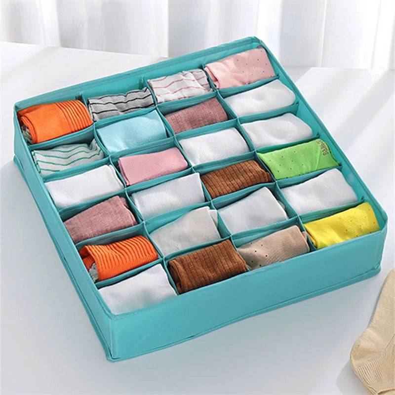 Organizer Socks Storage Box Drawer Organizers Cabinet Wardrobe Clothes Underwear Socks Bra Pants Clothing Bedroom Storage Boxes