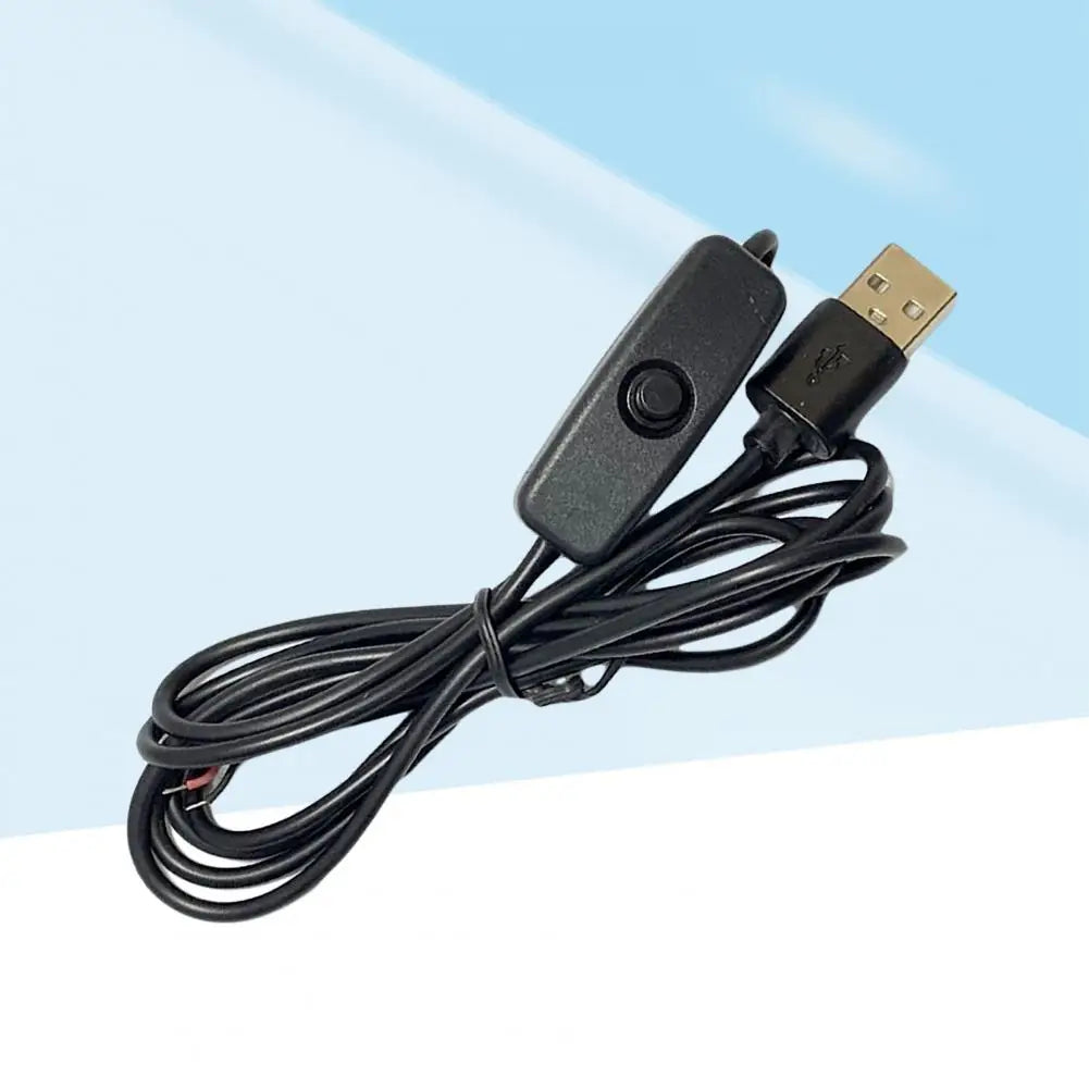 Switching Power Cord Insulated LED Light Toggle Power Supply Cable Heat Resistant LED Lamp USB Extension Switching Power Wire