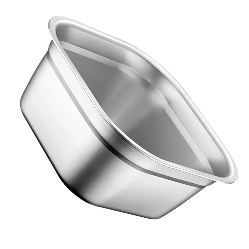 Square Stainless Steel Washing Basin Large Capacity Multi-Purpose Vegetable Fruit Mixing Bowl Kitchen Gadget Buffet Tray Soup
