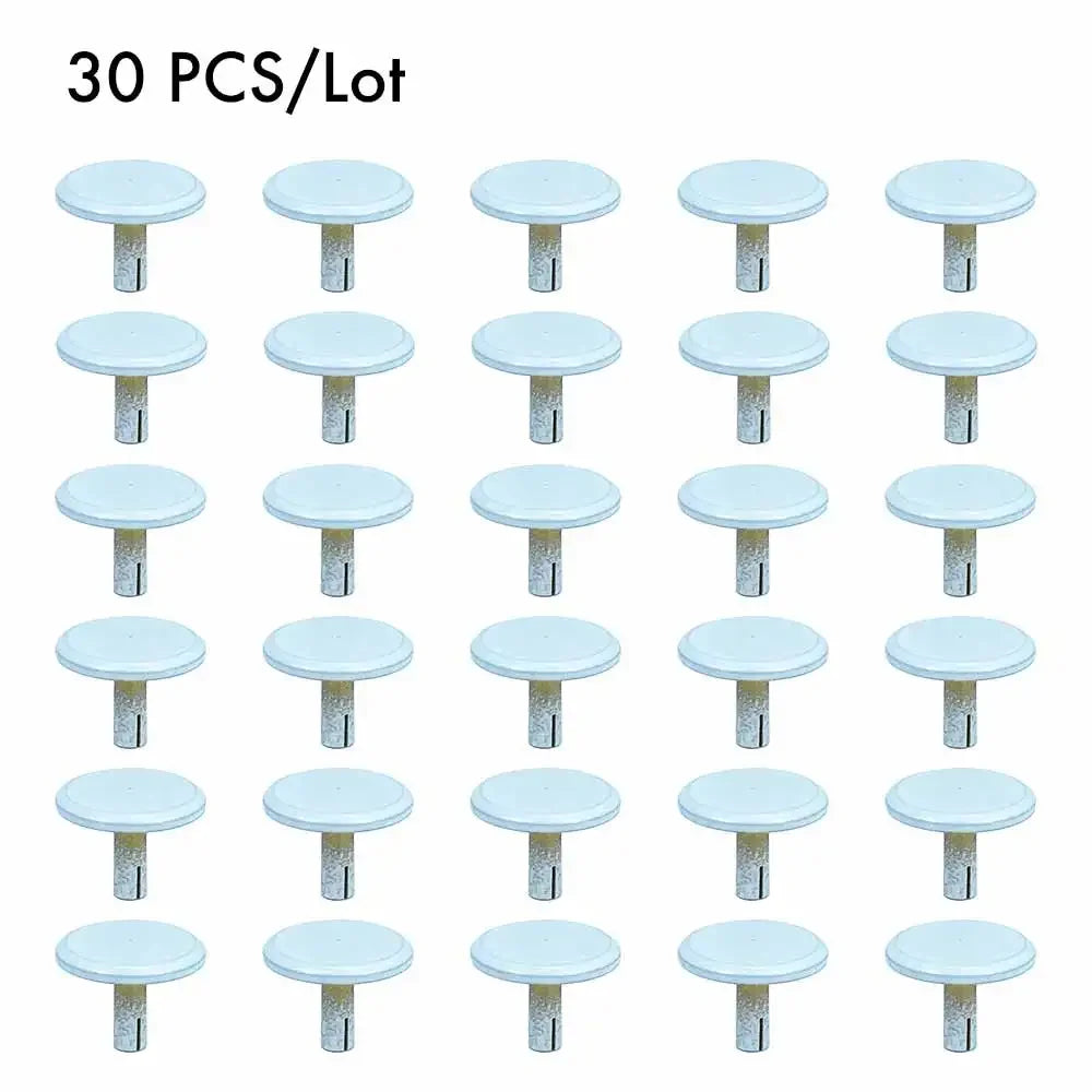 MCDFL White Metal Wall Clock Head Hands Cover Modern Decor Nut Pin Cute Beach Room Ocean Cap Tide Office Mechanism Tap DIY Parts