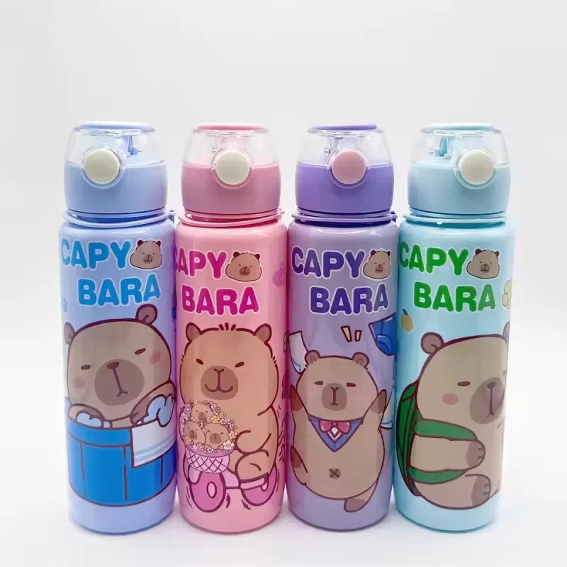 700ml Leak-Proof Water Bottle Visually Appealing Bear Water Bottle with Carry Strap - Portable for Sports & Fitness BPA Free