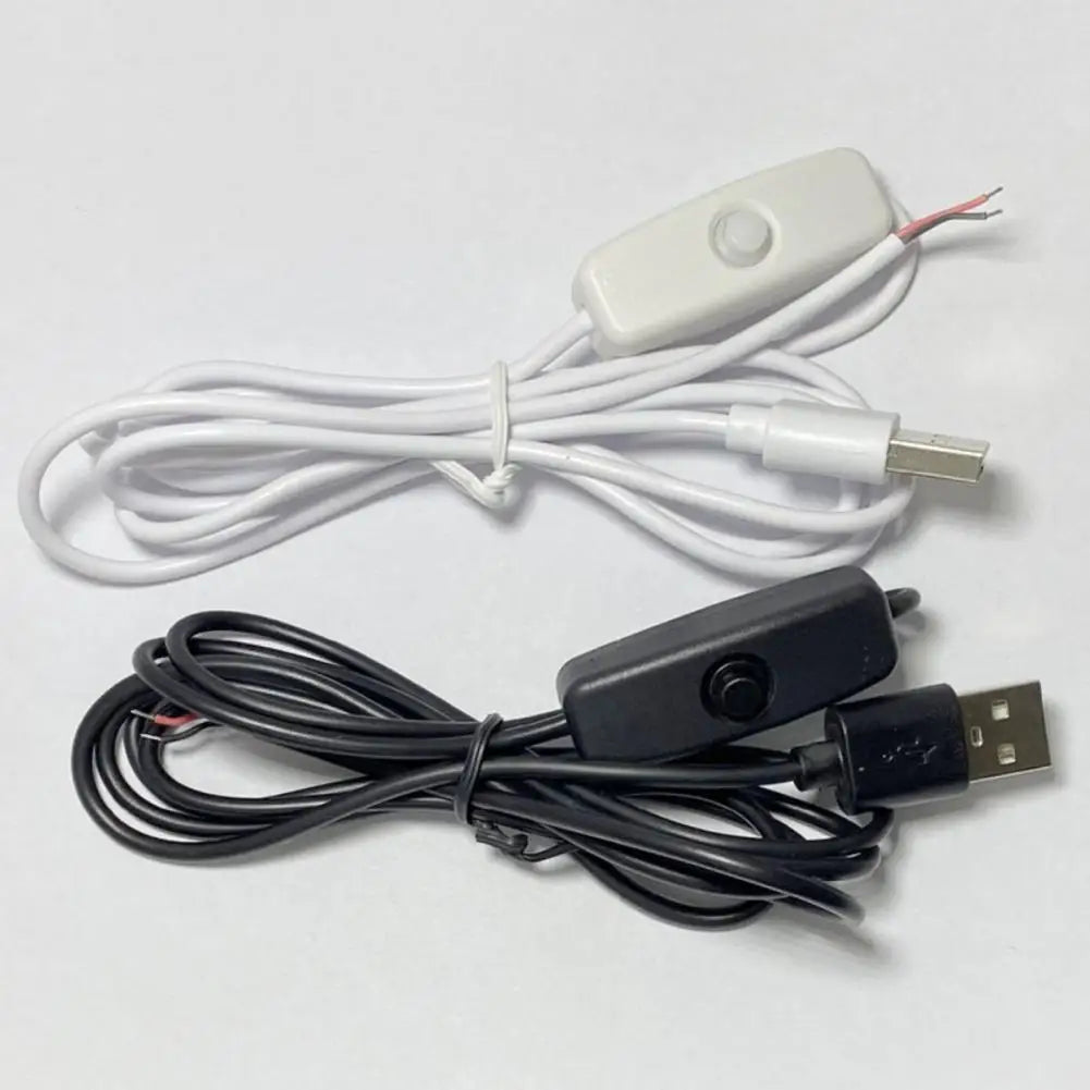 Switching Power Cord Insulated LED Light Toggle Power Supply Cable Heat Resistant LED Lamp USB Extension Switching Power Wire