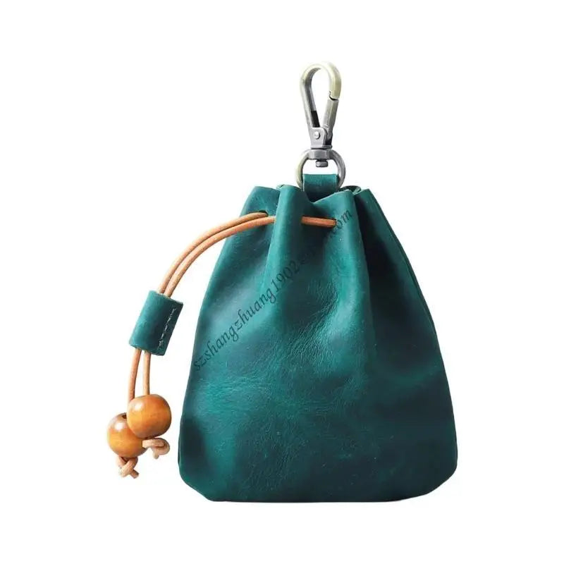 Q6RB Leather Jewelry Display Small Hanging Solution Storage Bag Perfect for Earrings Bracelets Closet Bathroom Storage
