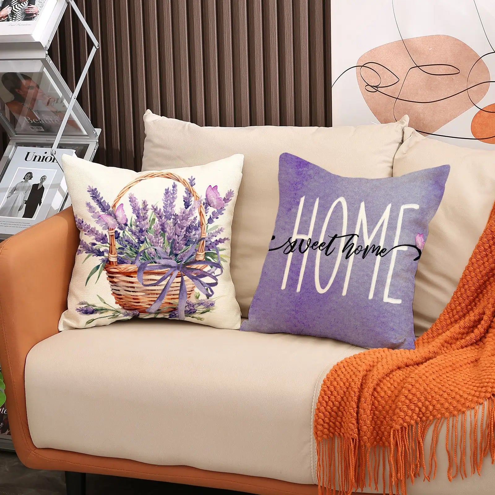 Pillow 45*45 Floral Case Square Bed Sofa Home Decor Throw Pillow Cover Cushion Cover Decorative for Living Room Home Decoration