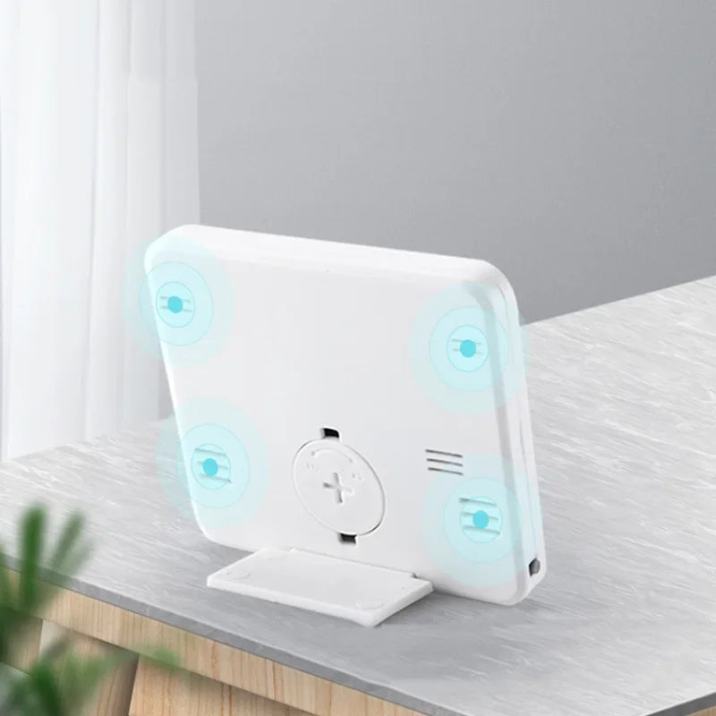 3.2inch Large LCD Screen Automatic Electronic Temperature Humidity Monitor Clock Multifunction Thermometer Hygrometer