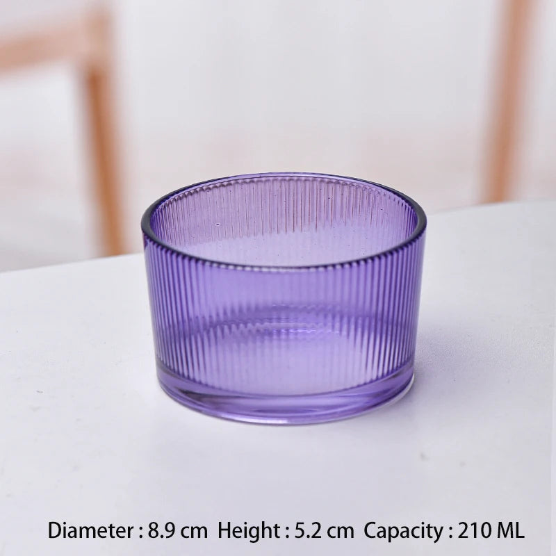 Glass Ice Cream Dessert Bowl Japanese Style Hammer Patterned Household Candy Snack Bowls High Quality Living Room Tableware