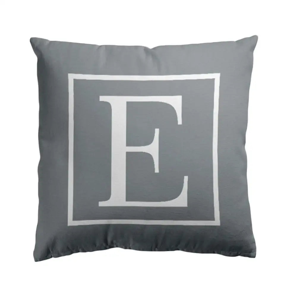 Pillow Cover Cushion Case 45x45cm English Letter Print Home Sofa Bed Car Decor