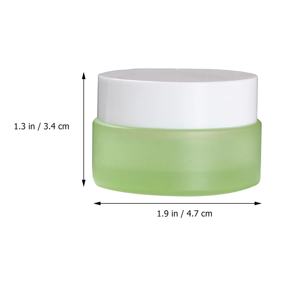 4Pcs Airtight Clear Containers 20g Easy Clean Refillable Jars with Inner Liner for Cosmetics and Lotions Travel Packaging