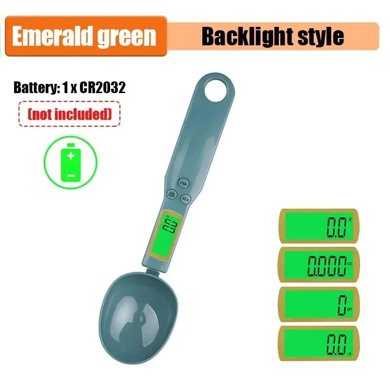 500g 0.1g Electronic Kitchen Scale LCD Digital Measuring Food Flour Digital Spoon Scale Mini Kitchen Tool for Milk Coffee Scale
