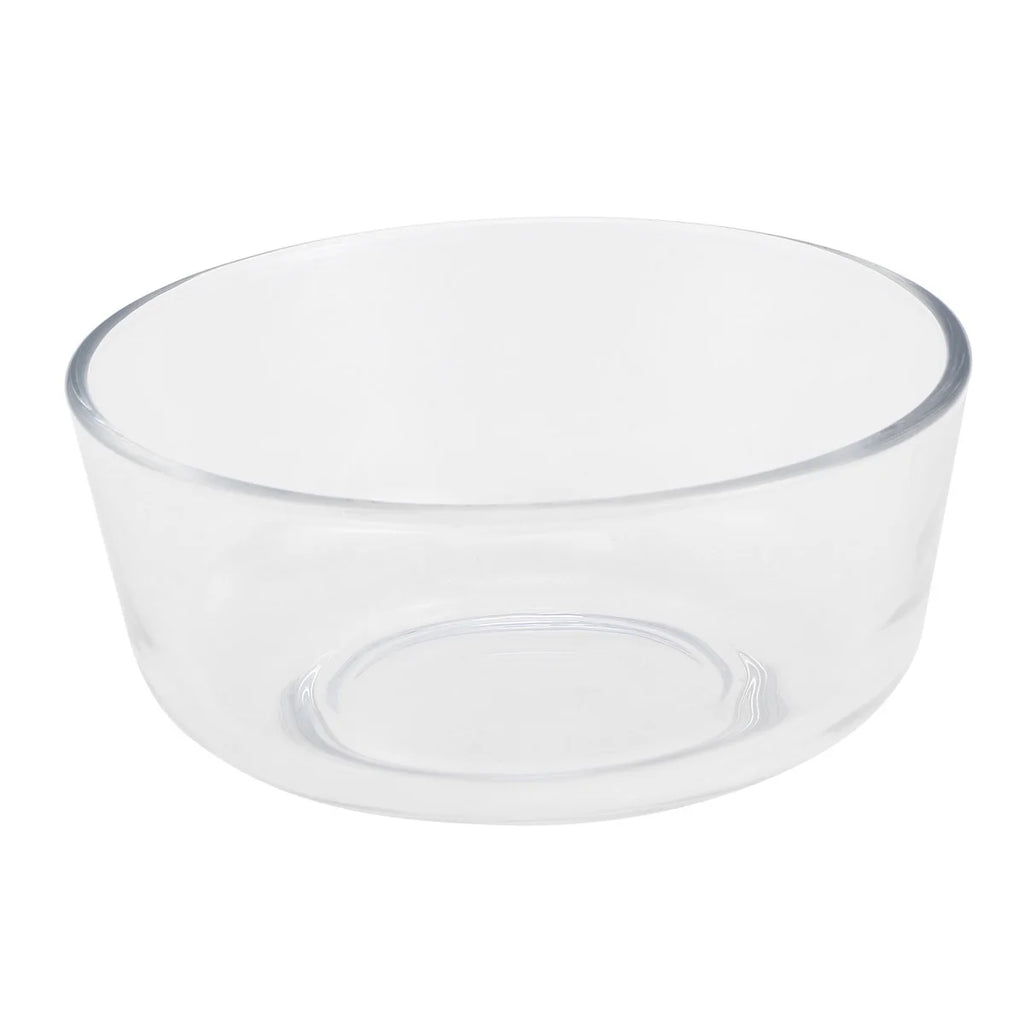 1pc Inch Glass Clear Glass Bowl Salad Dessert Serving Bowl For Fruit Chips Snacks Hot Food Party Catering Use