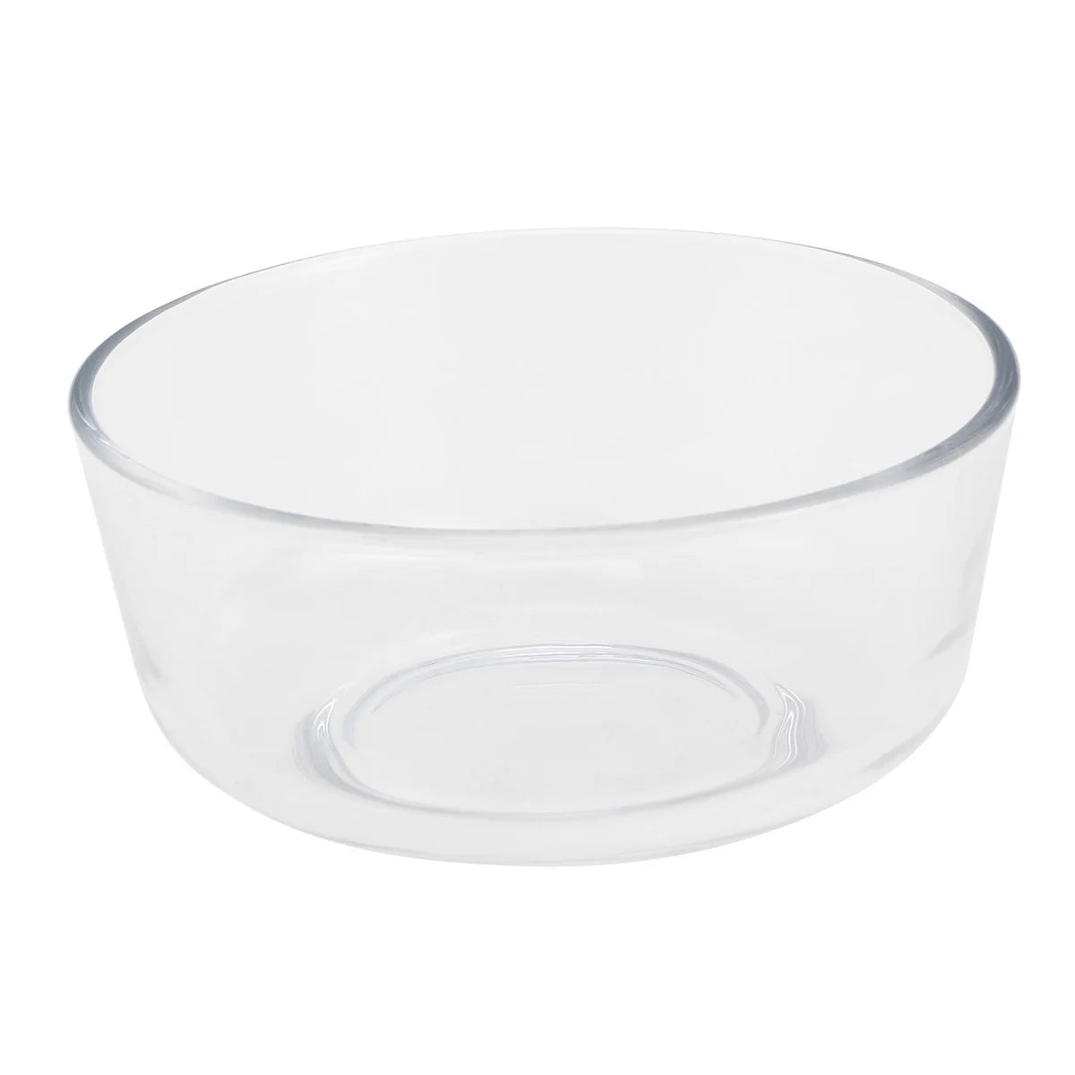 1pc Inch Glass Clear Glass Bowl Salad Dessert Serving Bowl For Fruit Chips Snacks Hot Food Party Catering Use