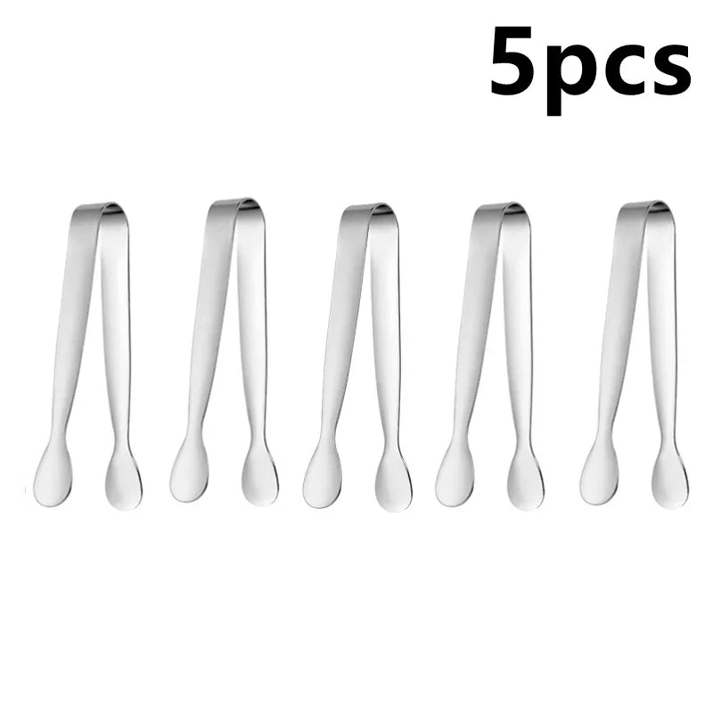 Ice Tong 304 Stainless Steel Clip Bar Ice-Cube Picker Food BBQ Clip Barbecue Clip Ice Clamp Tool Kitchen Utensils