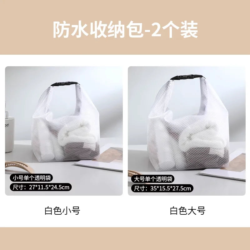 Durable Transparent Lunch Box Bag Waterproof Dirt Resistant Handheld Storage Bag Dstring Bag High Aesthetic Value