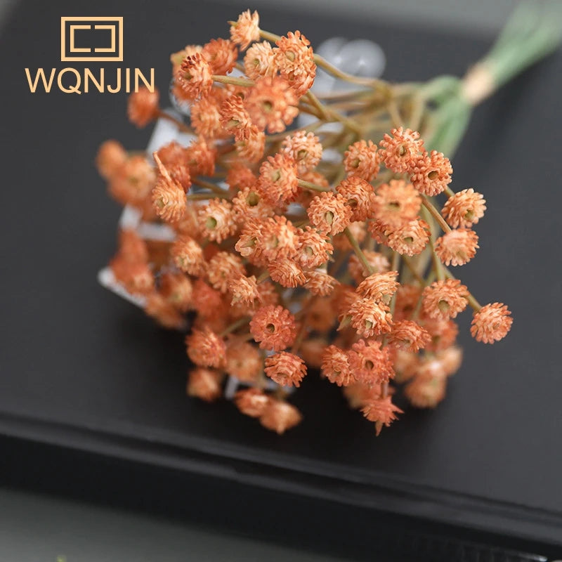 Simulated Flowers, Retro Autumn Babysbreath, Small Bouquets Flowers for Home Decoration, Flower Arrangement Accessories