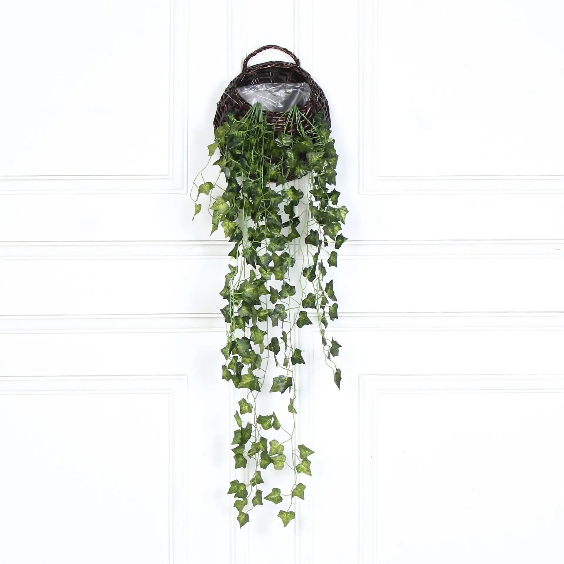 90cm Artificial Green Radish Wall Hanging Plant Rattan Home Living Room Decoration Background Wall Flower Vine Plant
