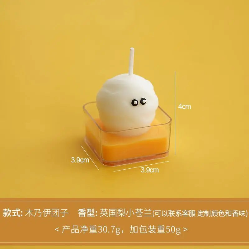 Halloween Aromatherapy Candles Ghost Scented  New Styling Props Ornament Small Tea Wax Indoor French Holiday Souvenir