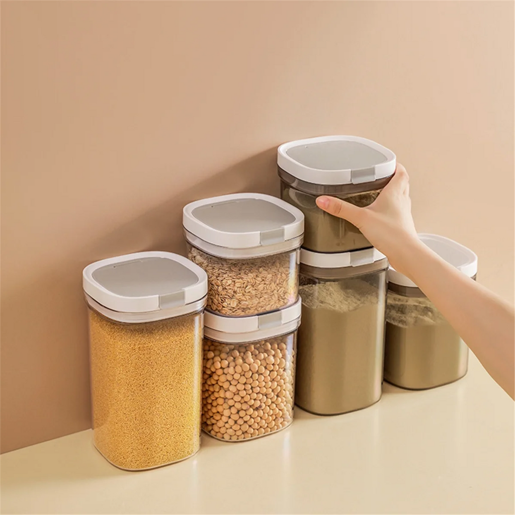 ABLG Airtight Coffee Storage Container, 800ML Plastic Kitchen Canister with Lid for Coffee Bean, Flour, Sugar, Cereal