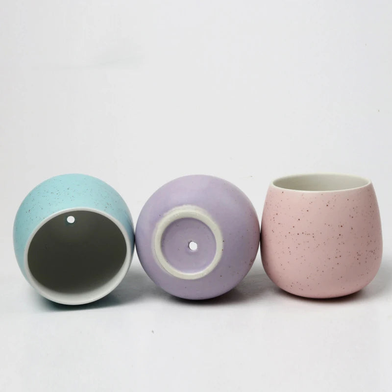 Ceramic Succulent Flowerpot With Hole Small Desktop Decor Mini Fleshy Florets Pots For Home Garden Office Vase Decor