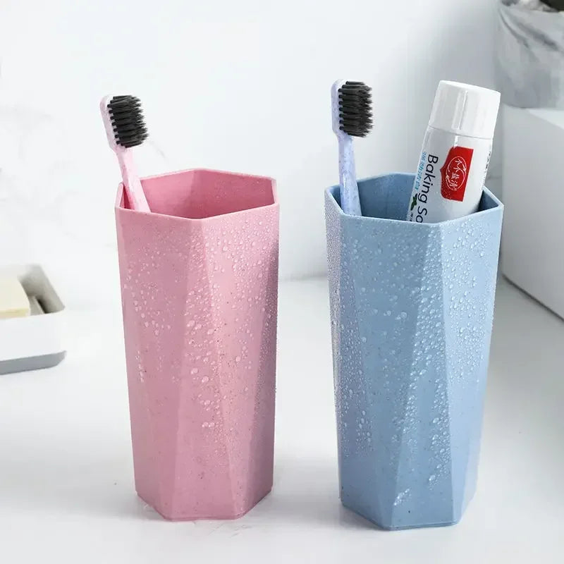 Home Bathroom Tooth Mug, 300ml Plastic Cup, Toothbrush Holder, Washing Drinking Tools, Drinkware