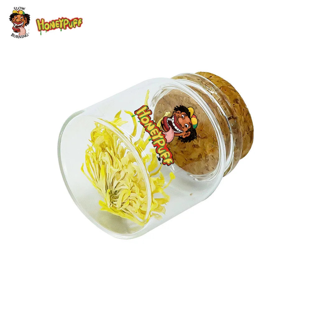 HONEYPUFF 1pc 56ml Glass Bottle Spice Tank Sealing Container Vial Jar