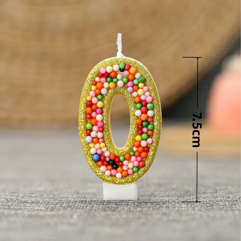 Colorful macarons 0-9 can be freely combined with digital candles. Birthday candles are perfect for high-end baking cake decorat