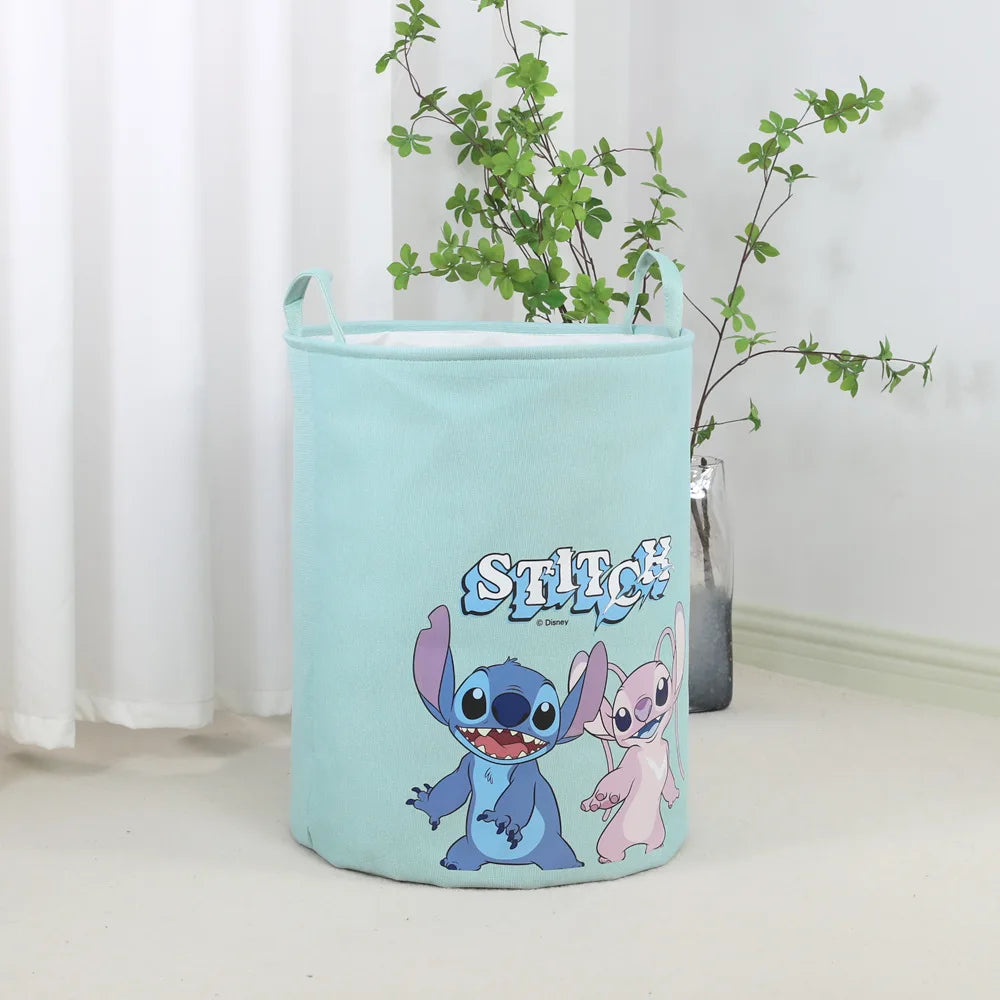 Stitch Storage Basket Cartoon Cute Figure Foldable Large Capacity Household Dirty Clothes Laundry Bathroom Dormitory Supplies
