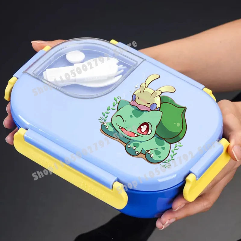 Pikachu Pokemons Girl Boy Cartoon Lunch Boxs Student Charmander Portable Bento Case Insulated Lunch Box Kids Birthday Cute Gift