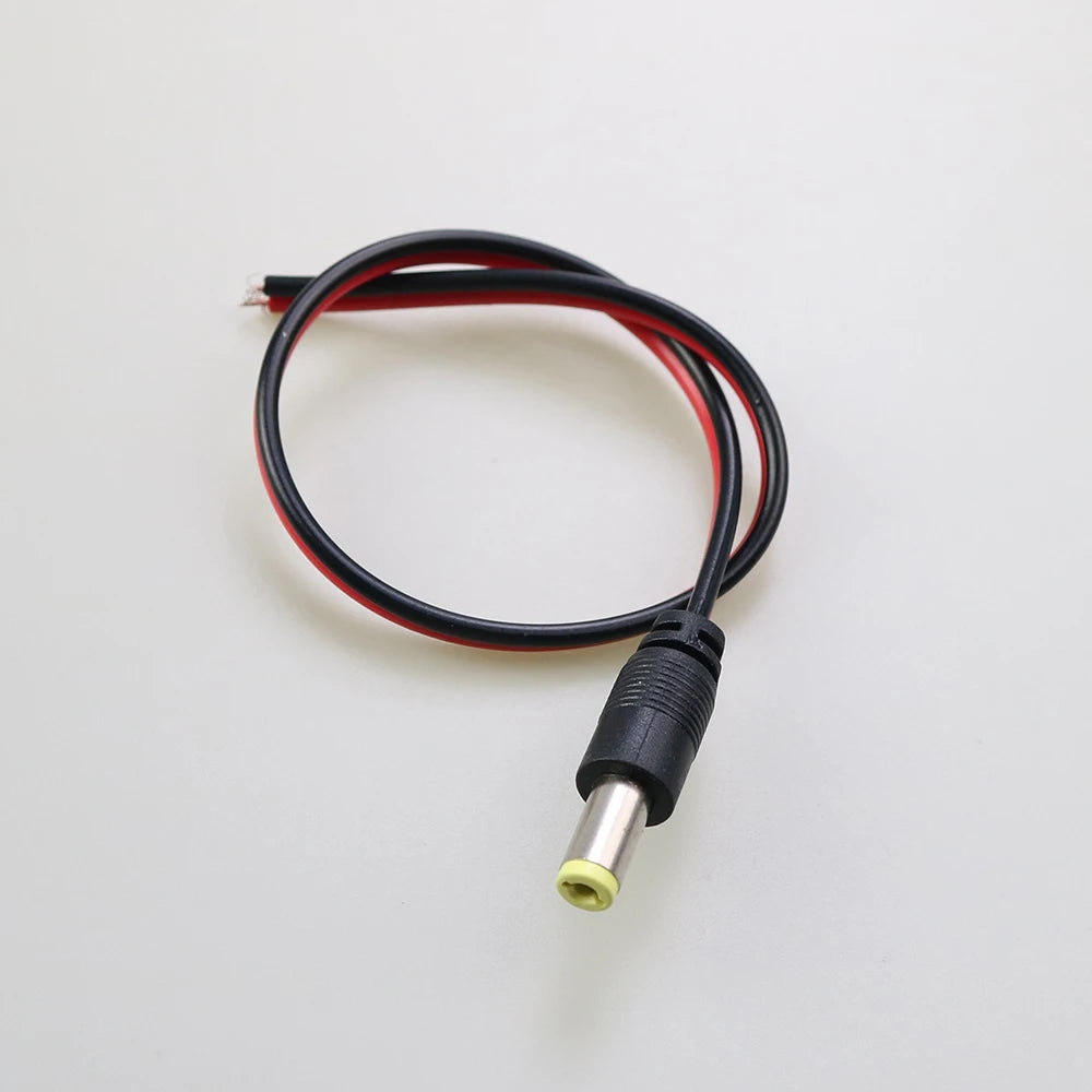 Male & Female DC Power Connector 12V 5.5 x 2.1mm DC Cable Plug Adapter For CCTV Camera Video System LED Light Strip