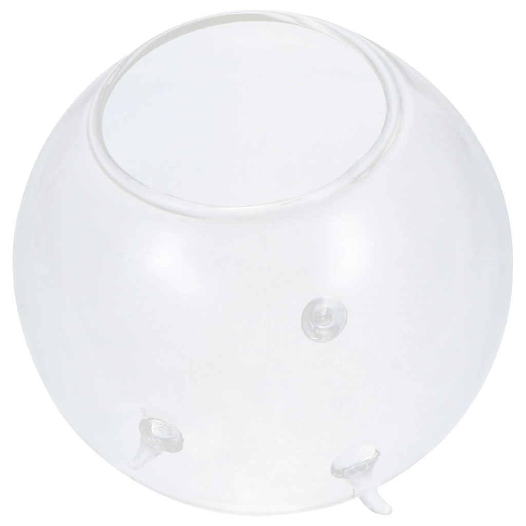 Creative Glass Vase Flower Arrangement Container Transparent Round Modern Chic Home Office Hotel Table Decoration