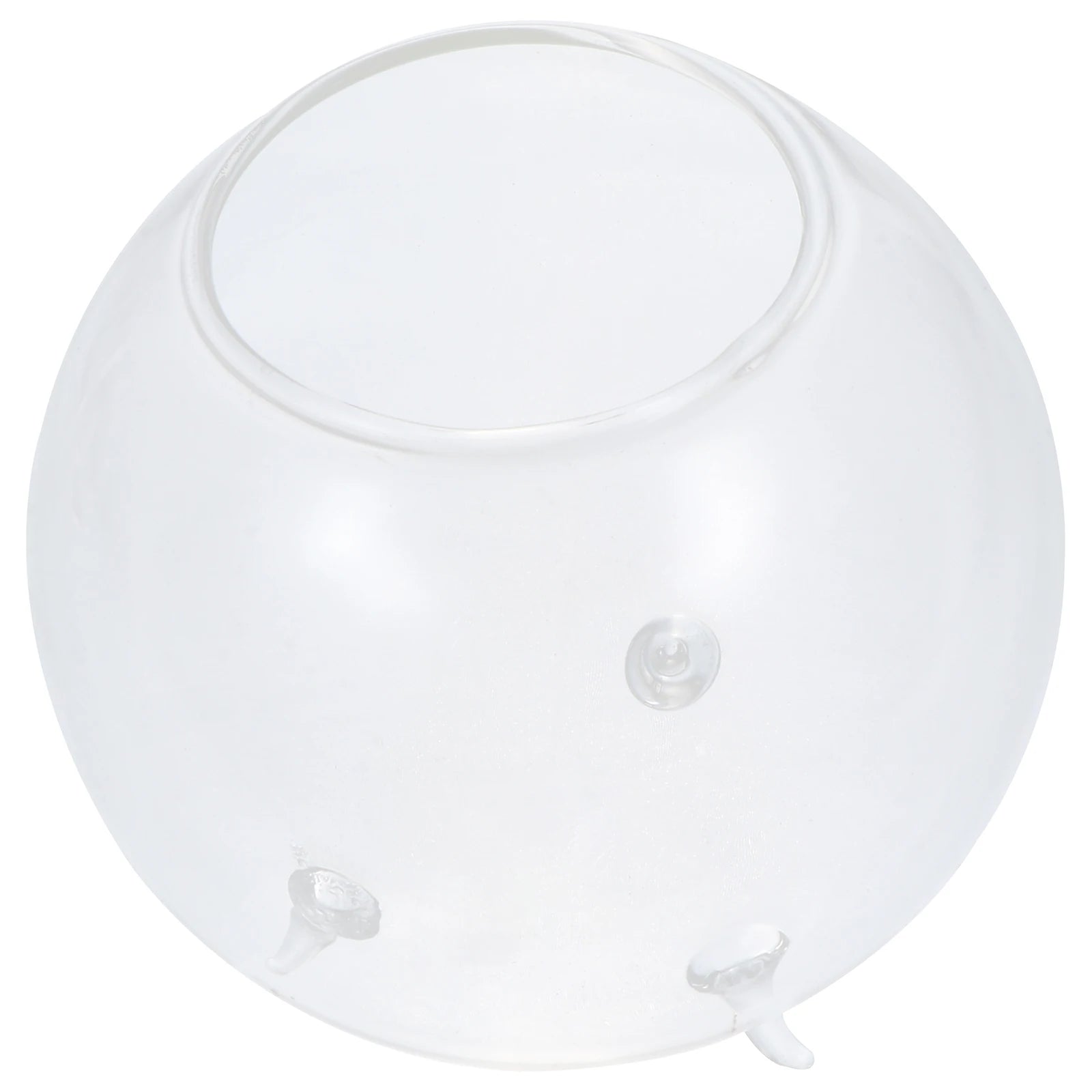 Creative Glass Vase Flower Arrangement Container Transparent Round Modern Chic Home Office Hotel Table Decoration