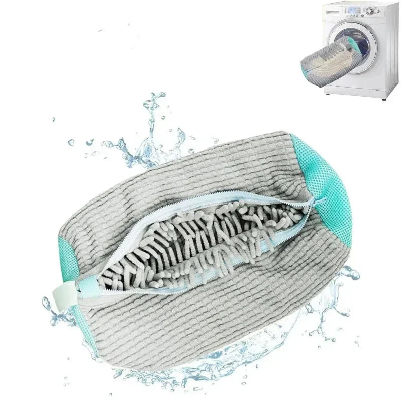 1/2PCS Washing Shoes Bag Protector Fluffy fibers Polyester Washing Shoes Machine Friendly Laundry Bag Drying Bags