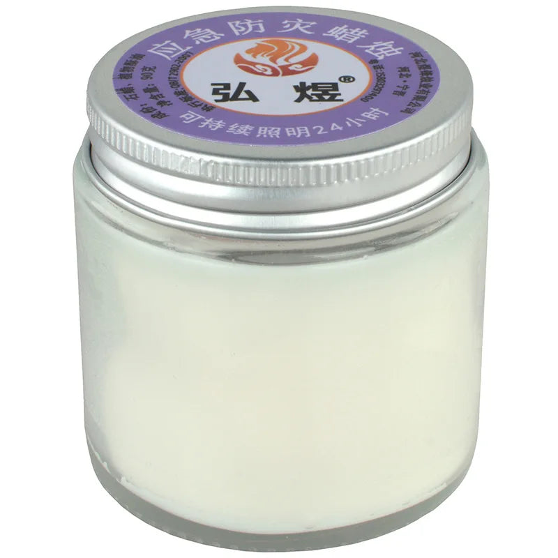 Glass Candles Emergency Disaster Prevention Safety Lighting Candle Cups Home Smokeless and Odorless Outdoor Candles