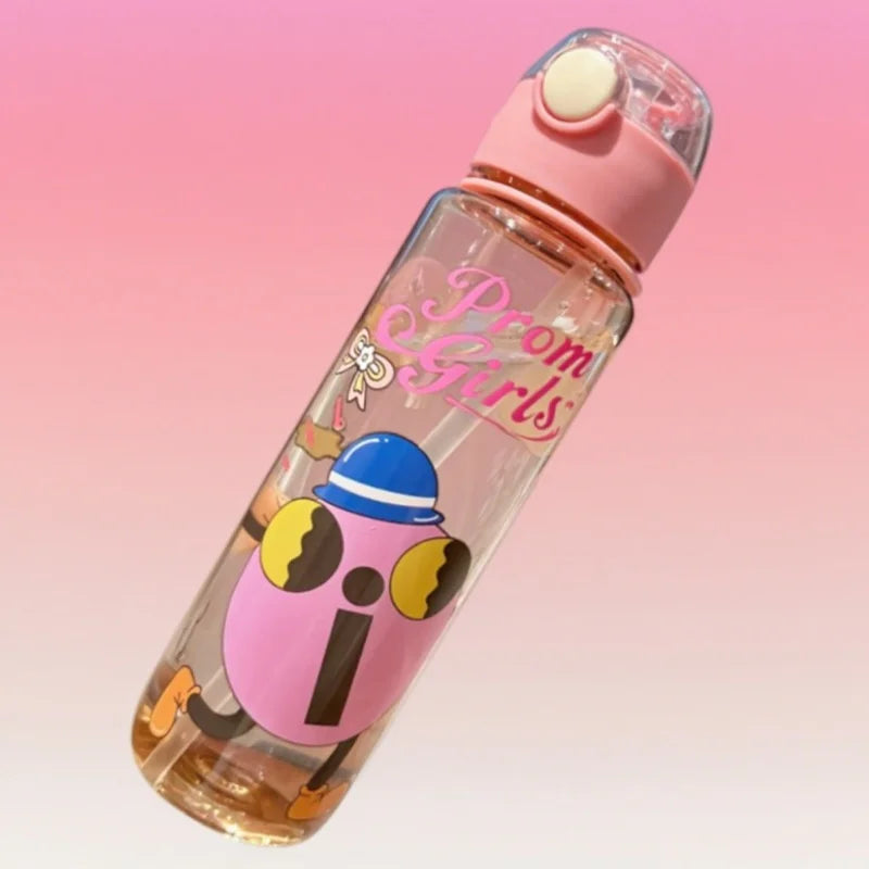700ML Cartoon Water Bottle Kids With Straw Leakproof Portable Drinkware For School Travel Children Gift， Perfect for Holidays