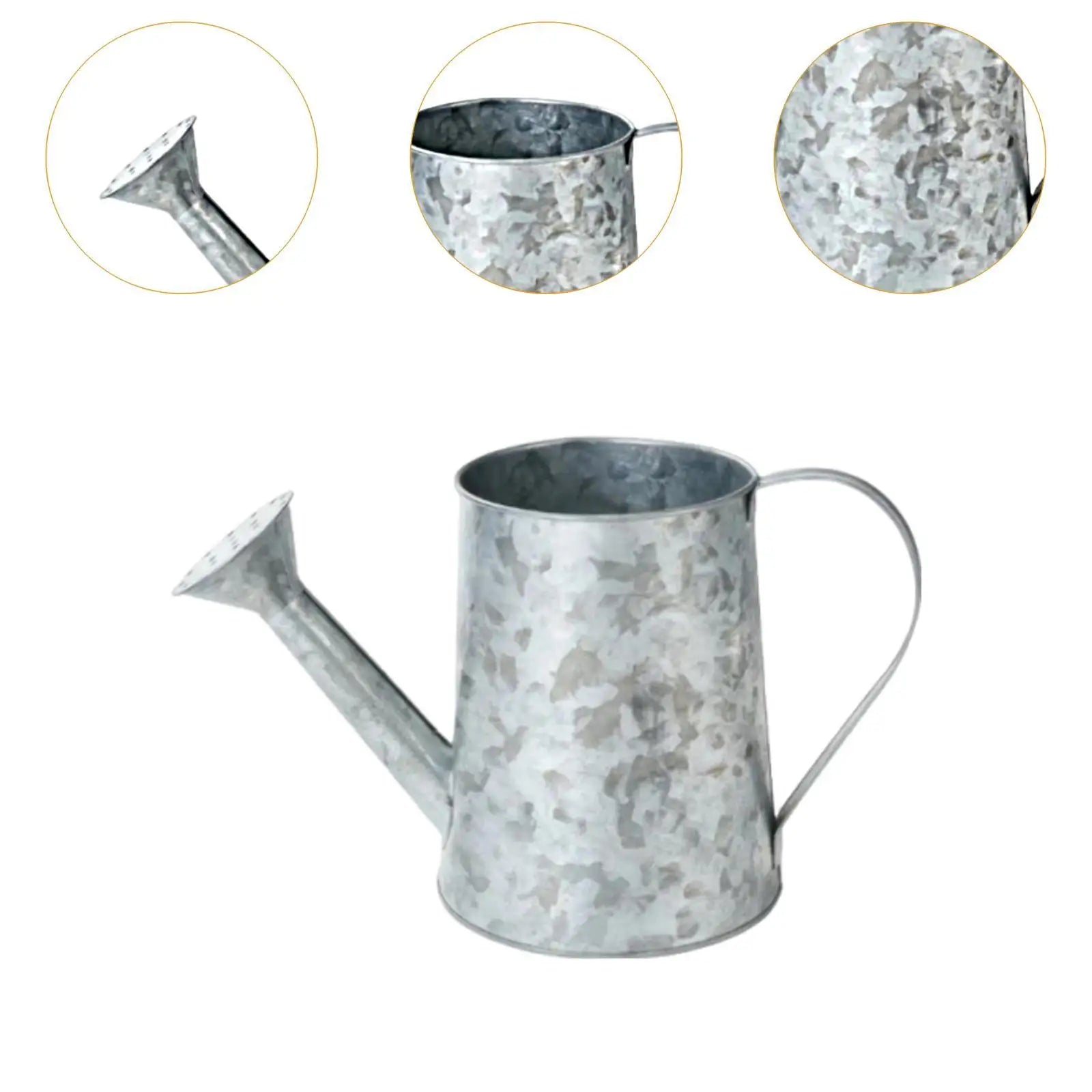 Antique Watering Can Rustic Floral Arrangement Bucket Watering Jug Can Vintage Design Desktop Ornament for Gardening Decoration