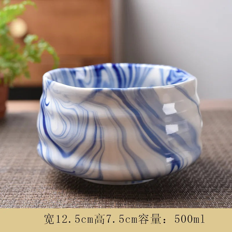 Matcha Bowl Ceramic Tea Set Accessories Tea Set Japanese Tea Ceremony Song Dynasty Tea Salad Soup bowl Special Matcha tea bowl