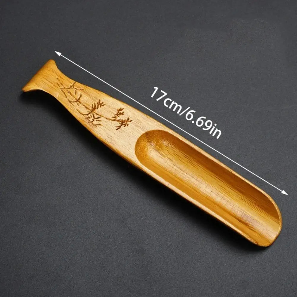 New Portable Tea Scoop Chinese Retro Style Natural Bamboo Teaspoon Spoon Accessories Kongfu Tea Delicate Tea Shovel