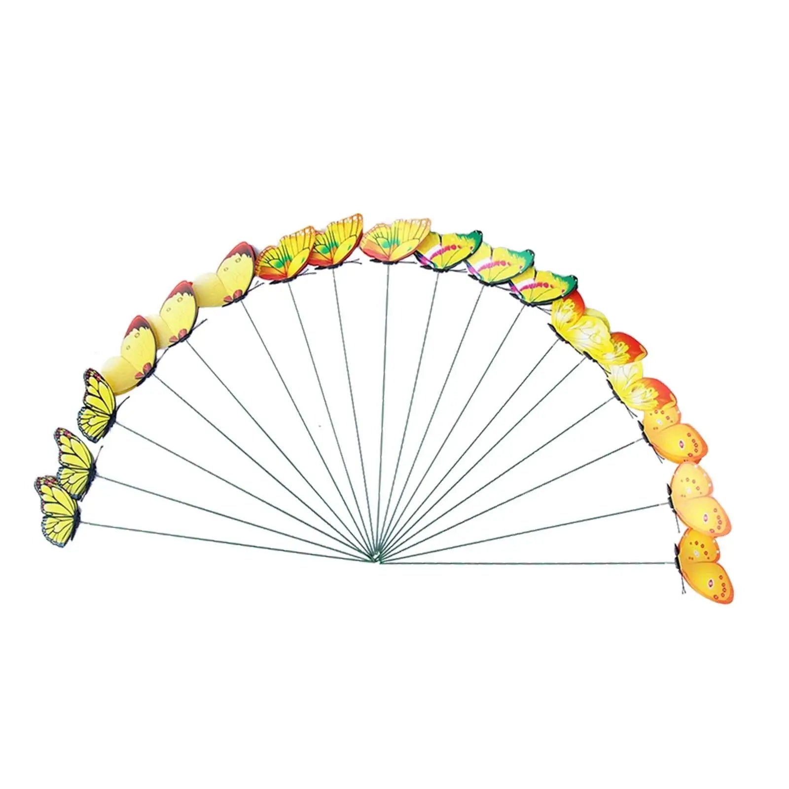 24Pcs Butterfly Garden Stakes Butterfly Decorations Outdoor Art Outside Planter Decorative Lawn Ornaments for Porch Plant Pot