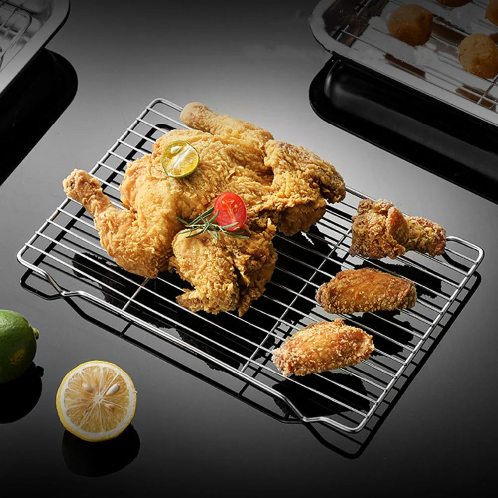 Stainless Steel Barbecue Mesh Mat Reusable Heat Resistance BBQ Baking Net Pad Kitchen Cooking Stove Stand Liner Accessories Tool